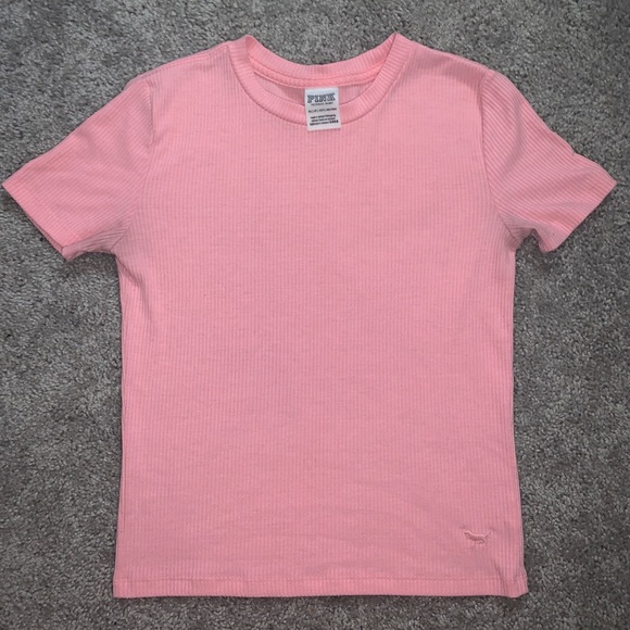 PINK Victoria's Secret Tops - VS PINK ribbed t-shirt